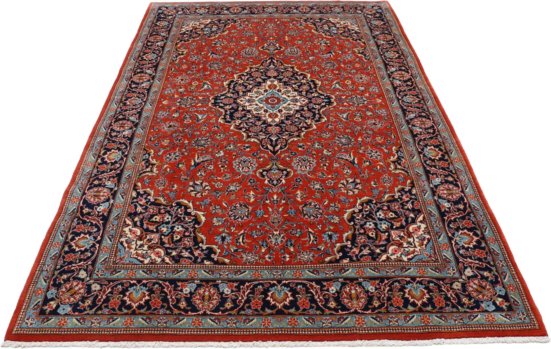 Wool Kashan Persian Rug 200 × 310 cm, hand-knotted - Image 7