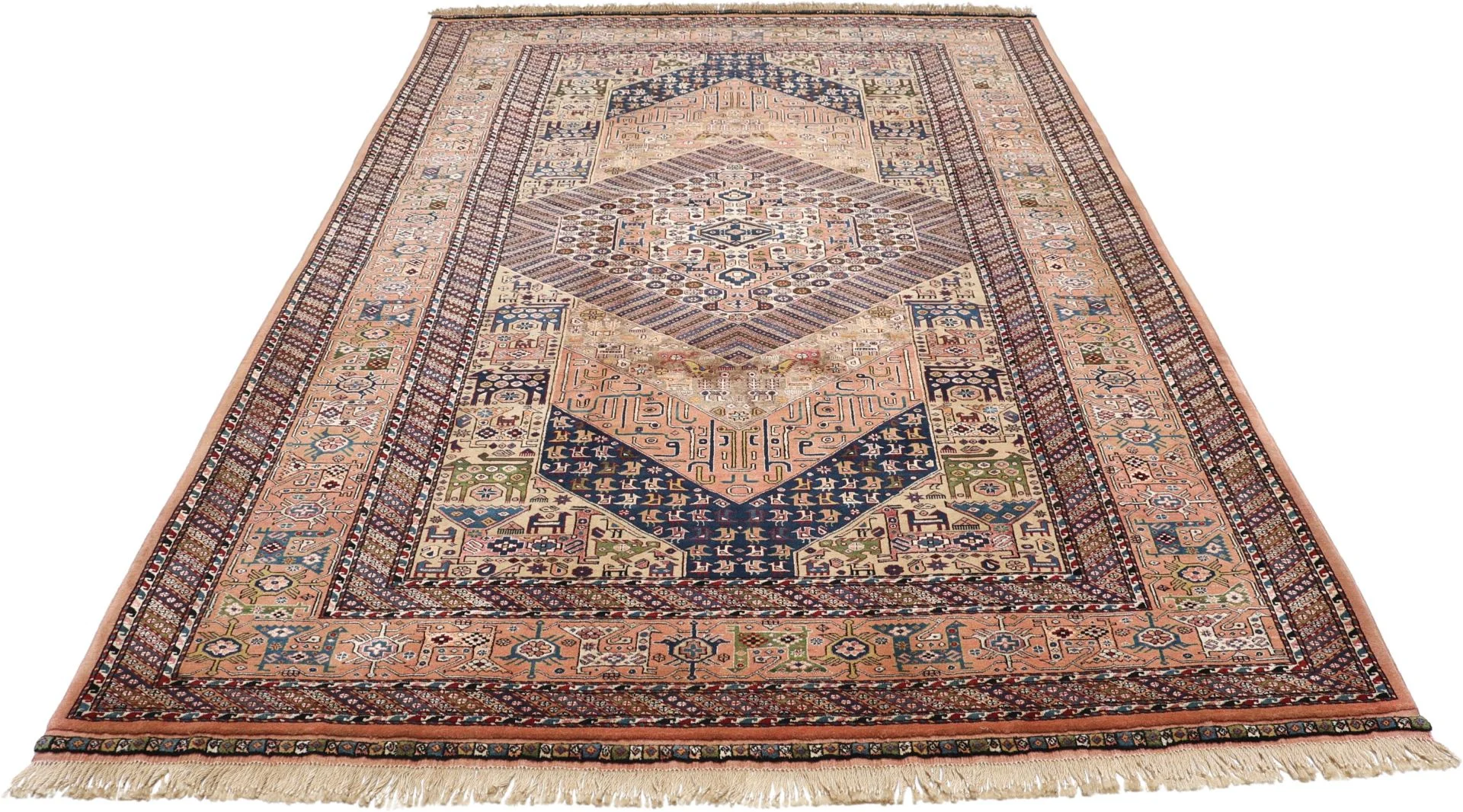 Alternative view of Wool Qashqai Persian Rug 205 × 300 cm, hand-knotted