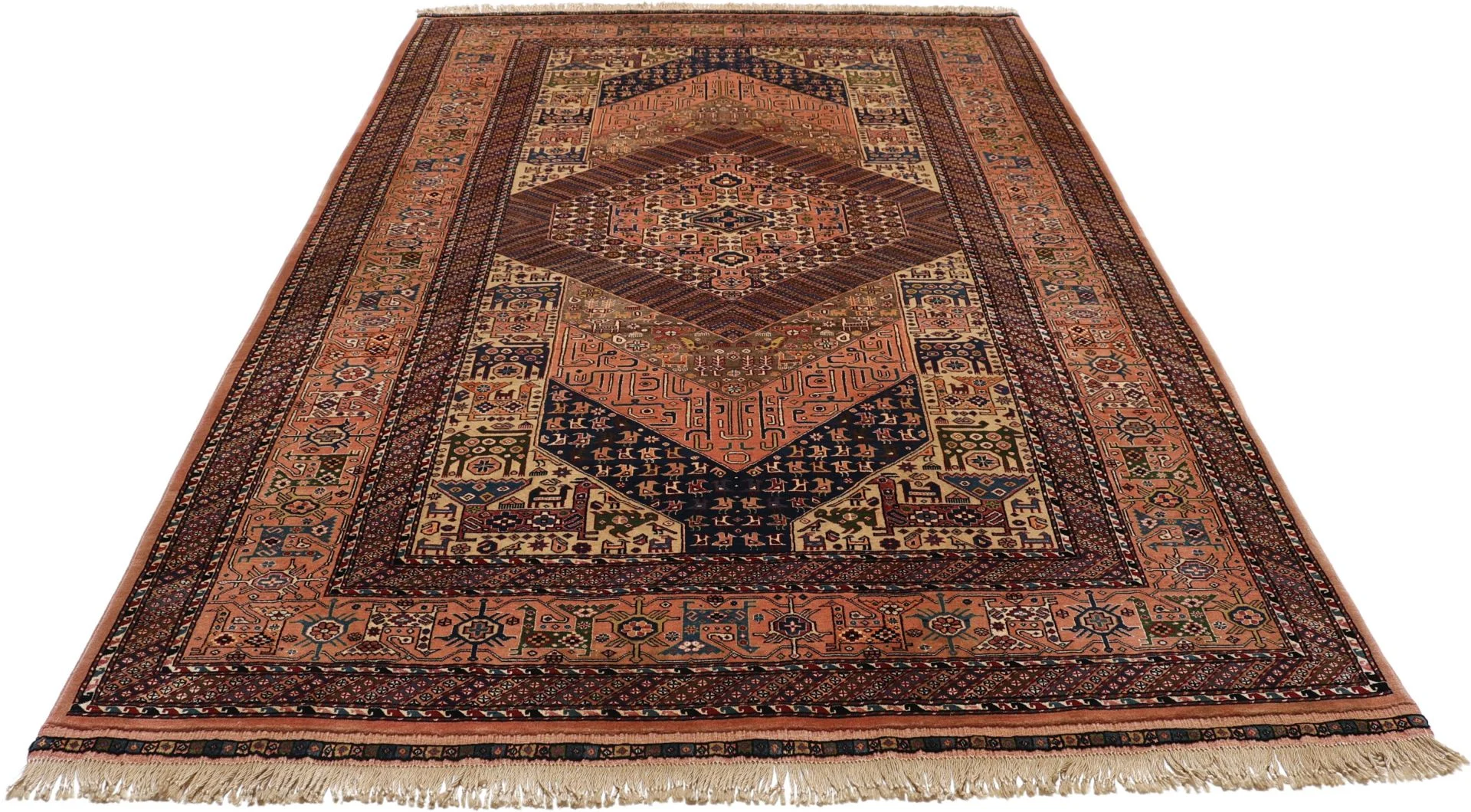 Wool Qashqai Persian Rug 205 × 300 cm, hand-knotted - Image 7
