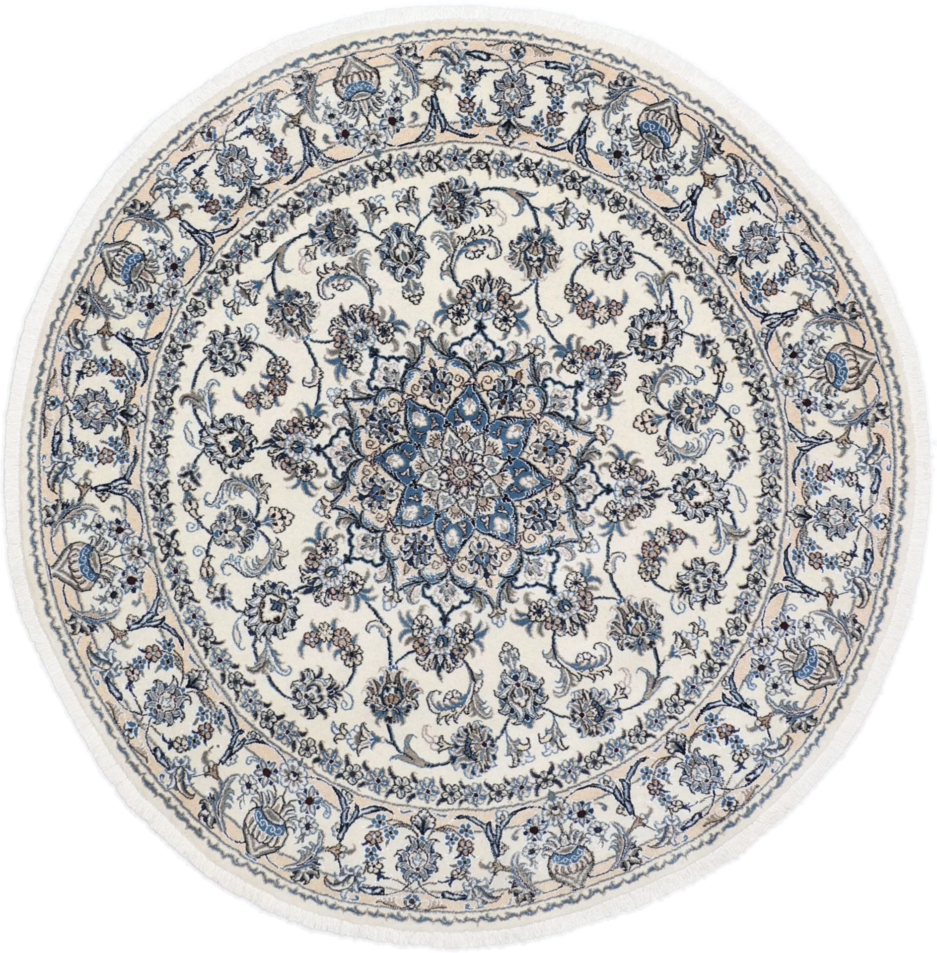 Nain Persian Rug 195 × 195 cm in Wool, hand-knotted