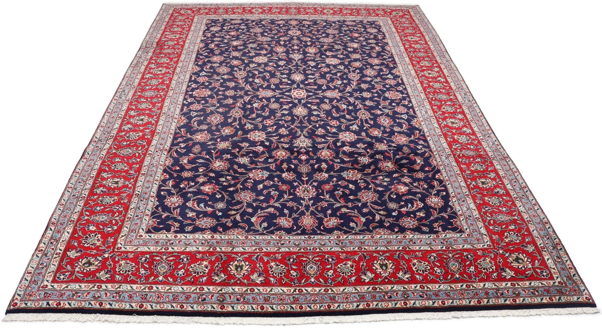 Alternative view of Kashan Persian Rug 248 × 350 cm in Wool, hand-knotted