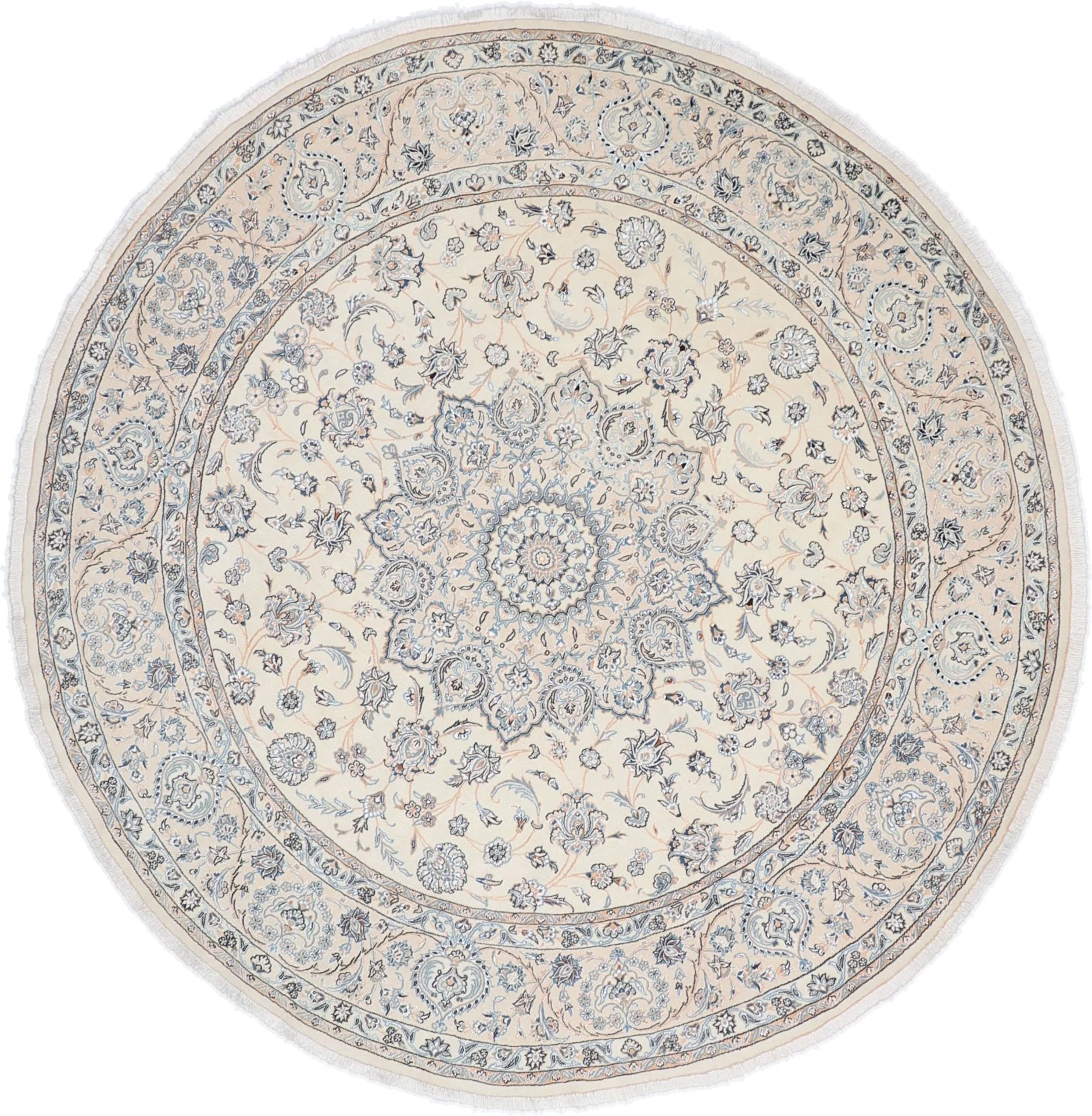 Wool Nain Persian Rug 250 × 250 cm, hand-knotted