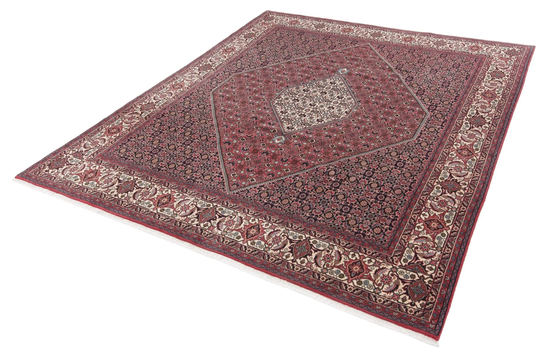 Alternative view of Hand-Knotted Bijar Persian Rug, 250 × 295 cm, Wool