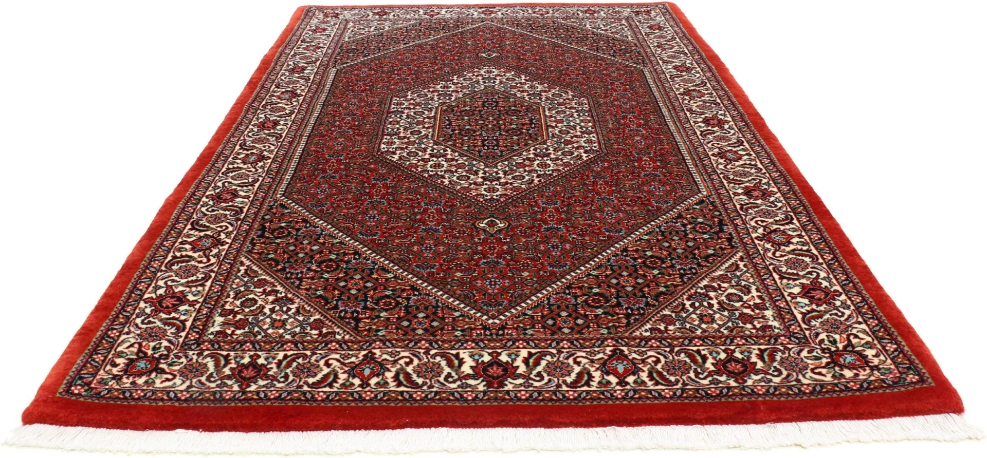 Alternative view of Bijar Persian Rug 115 × 190 cm in Wool & Silk, hand-knotted
