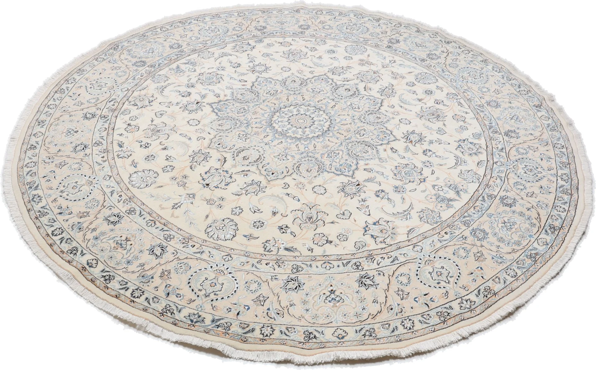 Alternative view of Wool Nain Persian Rug 250 × 250 cm, hand-knotted