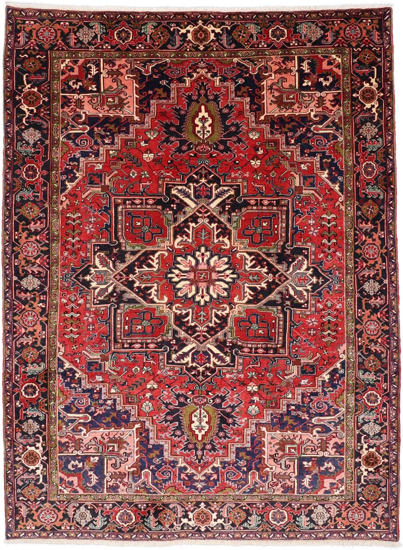 Heriz Persian Rug 247 × 330 cm in Wool, hand-knotted
