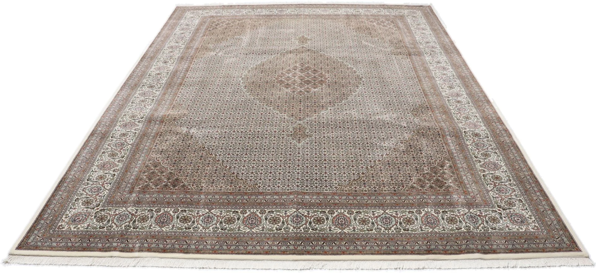 Alternative view of Tabriz Indian Rug 298 × 397 cm in Wool, hand-knotted