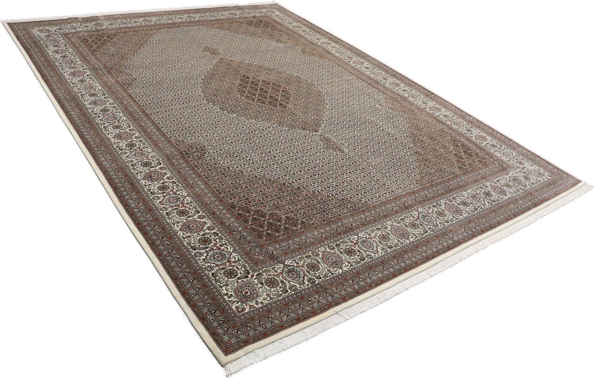 Tabriz Indian Rug 298 × 397 cm in Wool, hand-knotted - Image 4