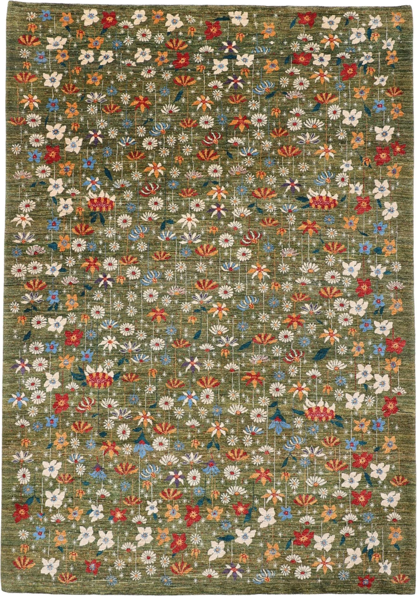 Hand-Knotted Loribaft Persian Rug, 206 × 298 cm, Wool