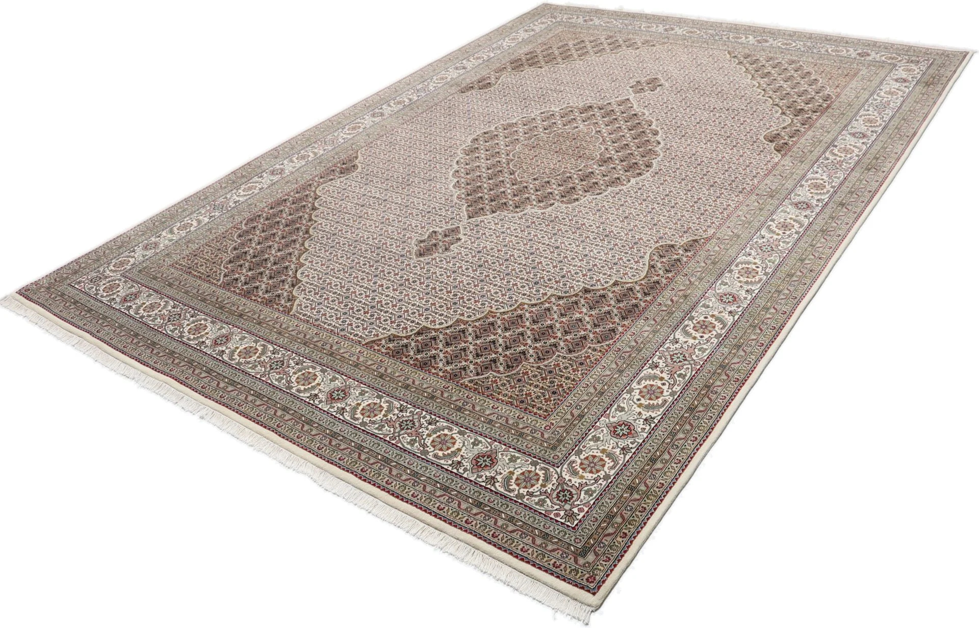 Wool Tabriz Indian Rug 252 × 354 cm, hand-knotted - Image 3