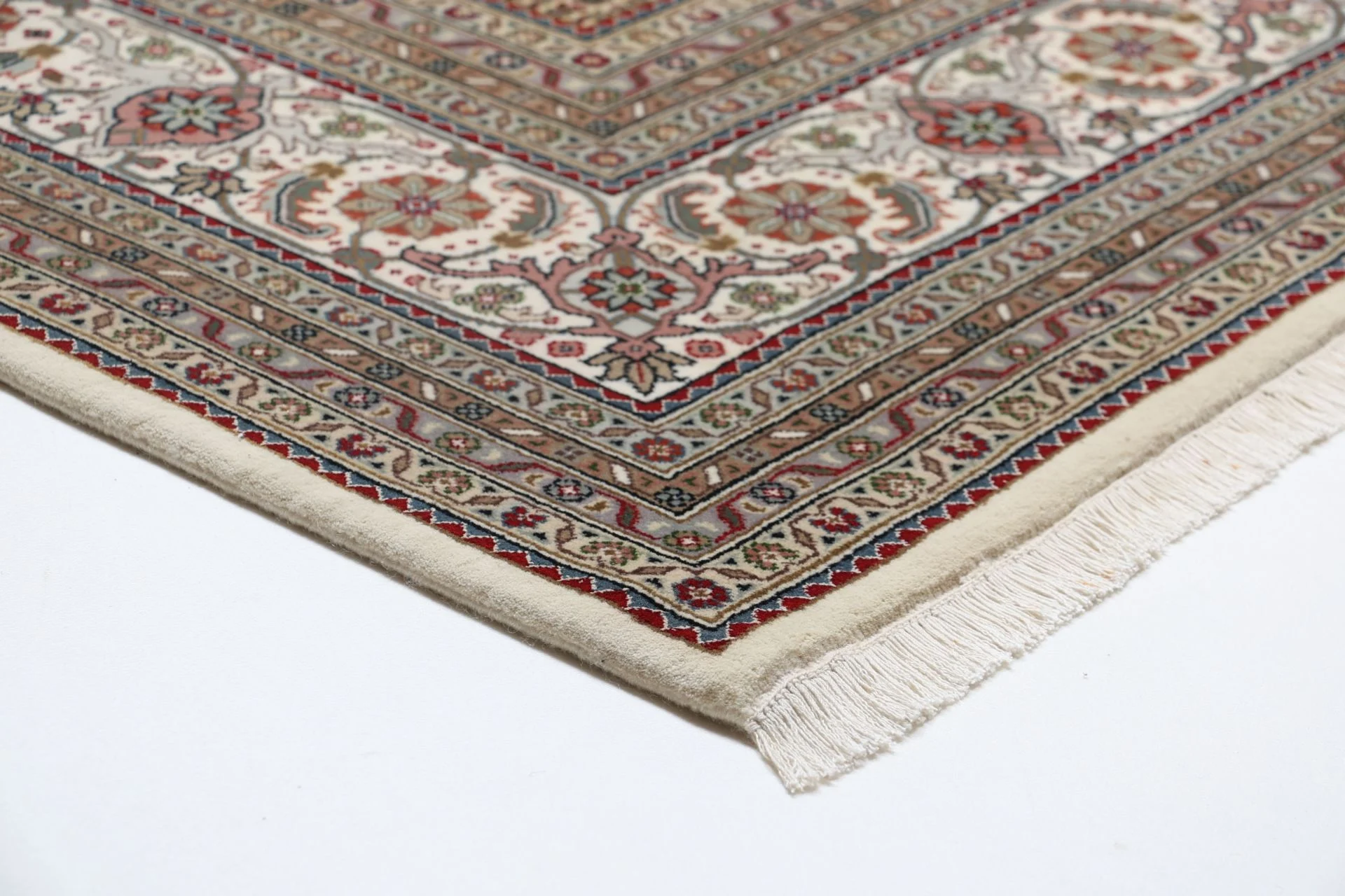 Wool Tabriz Indian Rug 252 × 354 cm, hand-knotted - Image 8