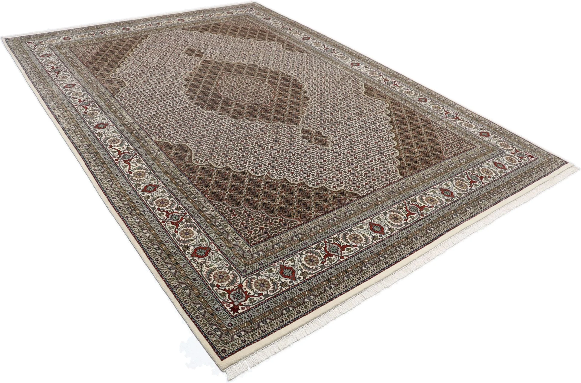Wool Tabriz Indian Rug 250 × 354 cm, hand-knotted - Image 4