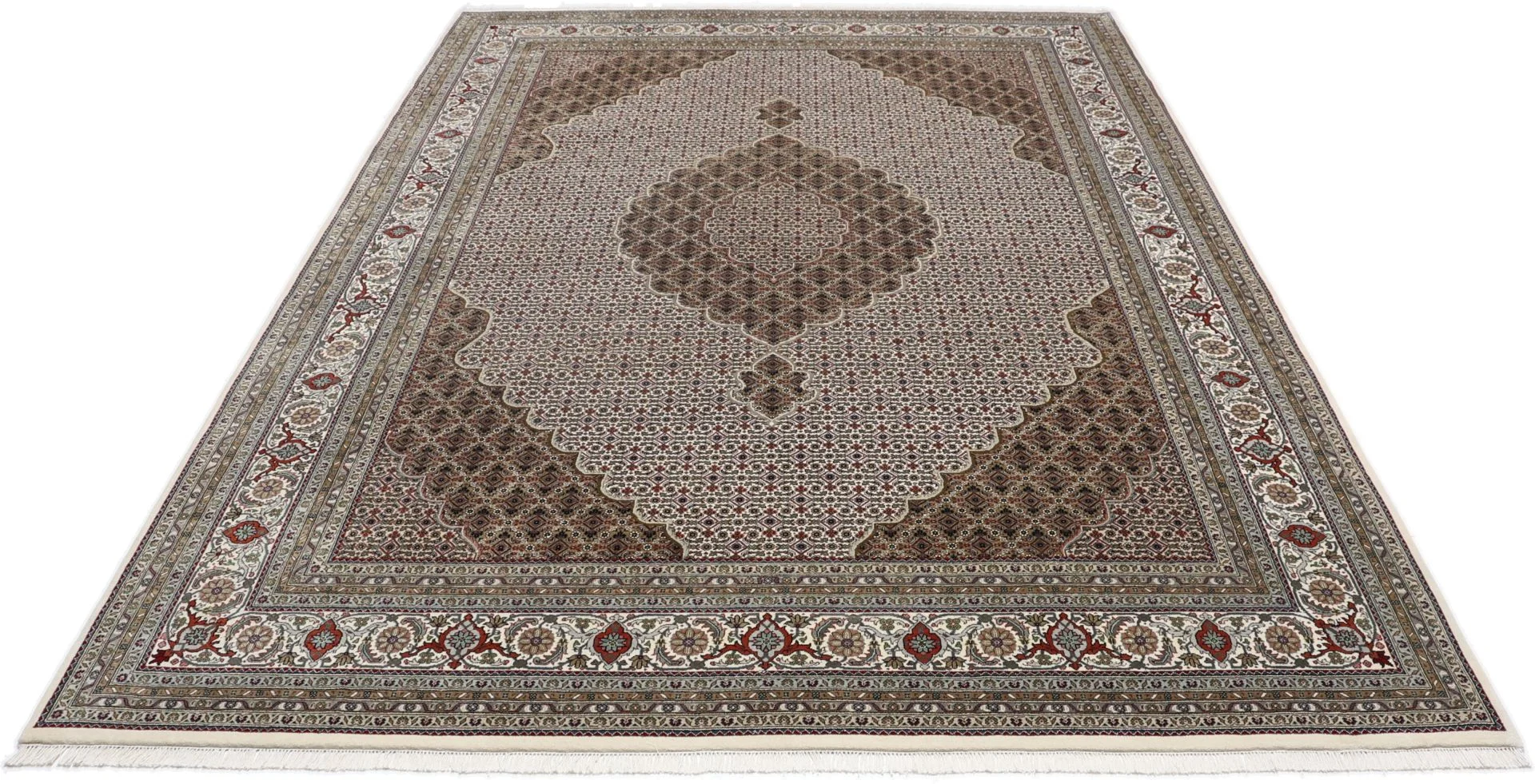 Wool Tabriz Indian Rug 250 × 354 cm, hand-knotted - Image 5