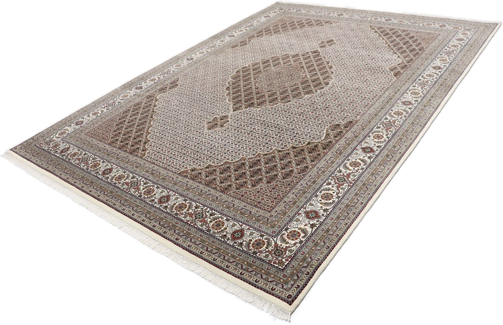 Tabriz Indian Rug 253 × 348 cm in Wool, hand-knotted - Image 3