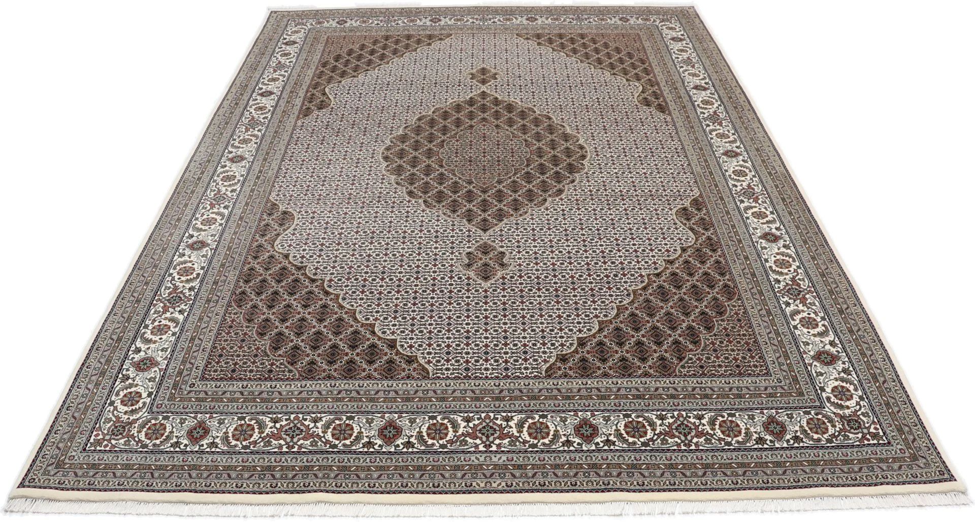 Tabriz Indian Rug 253 × 348 cm in Wool, hand-knotted - Image 5