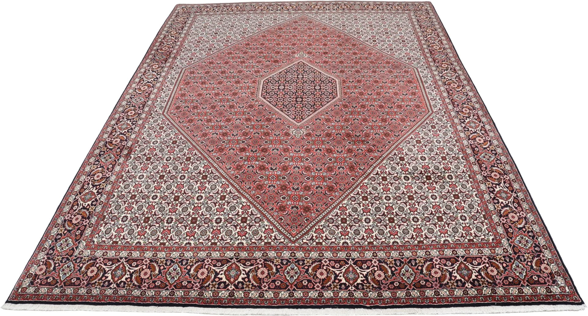 Alternative view of Hand-Knotted Bijar Persian Rug, 254 × 355 cm, Wool