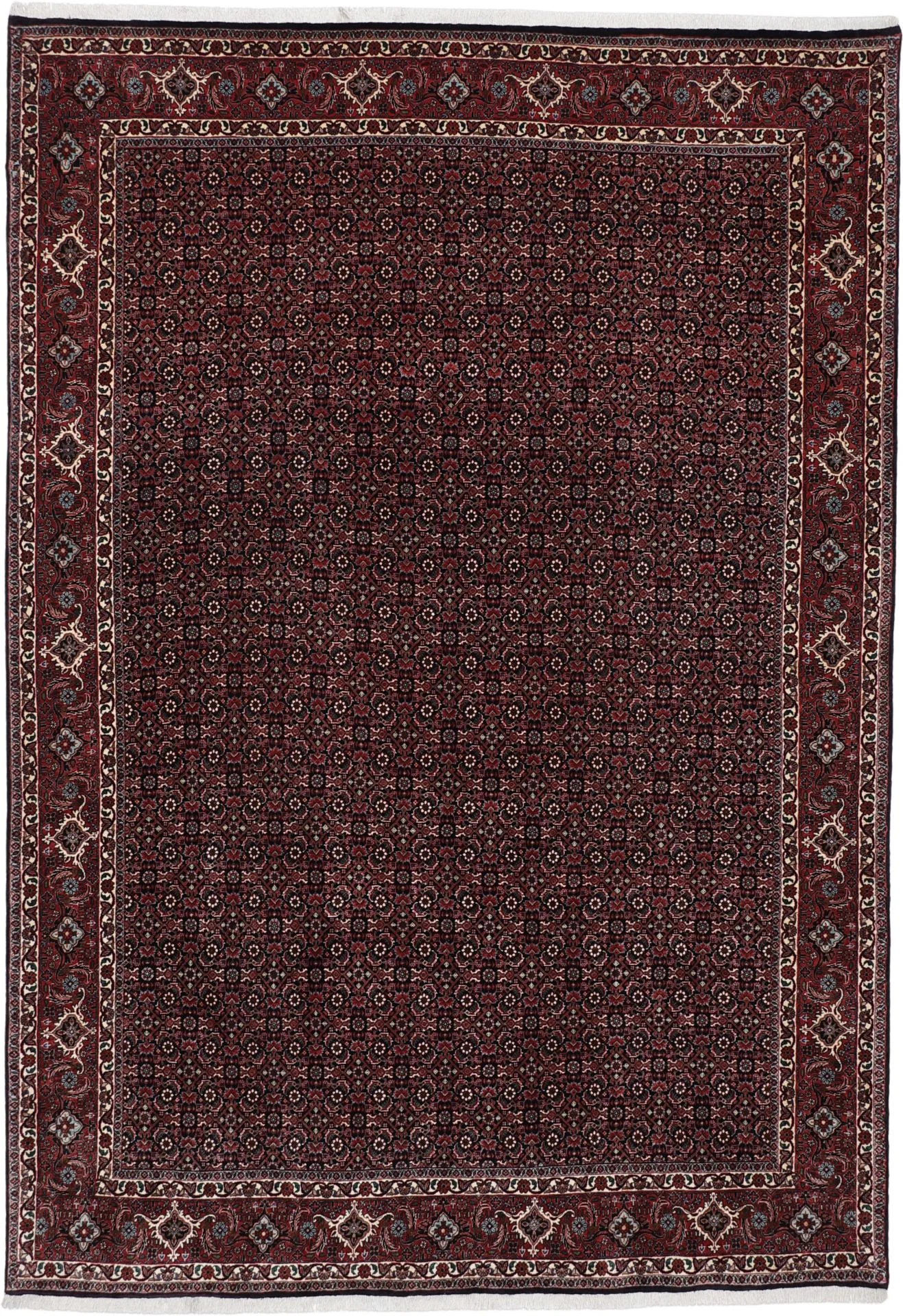 Wool Bijar Persian Rug 214 × 307 cm, hand-knotted