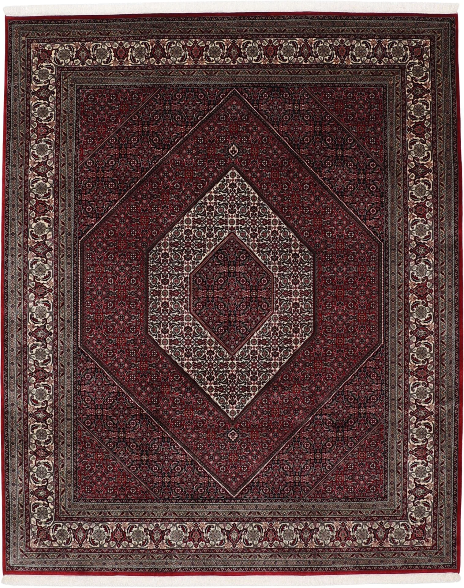 Bijar Indian Rug 251 × 306 cm in Wool, hand-knotted