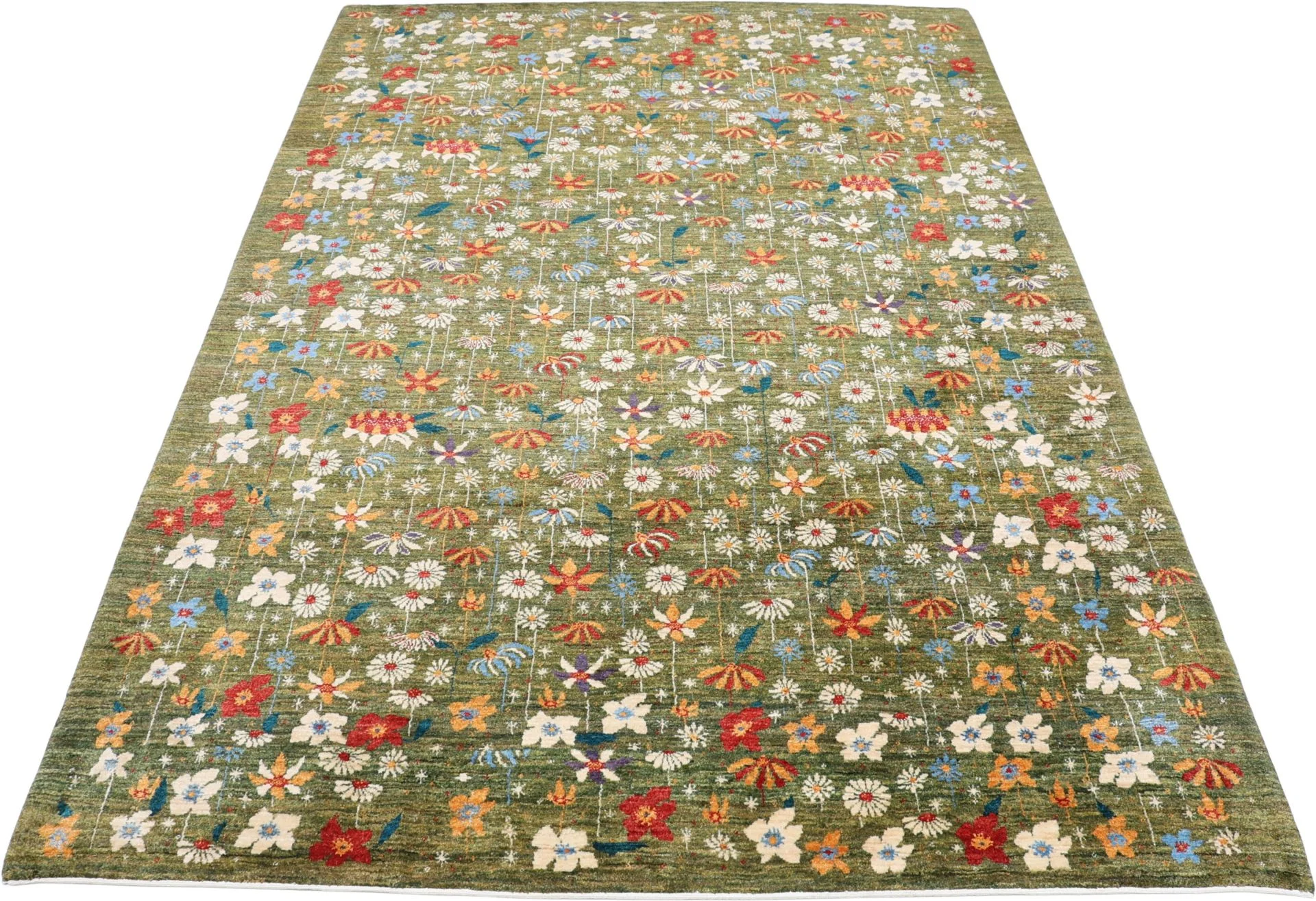Alternative view of Hand-Knotted Loribaft Persian Rug, 206 × 298 cm, Wool