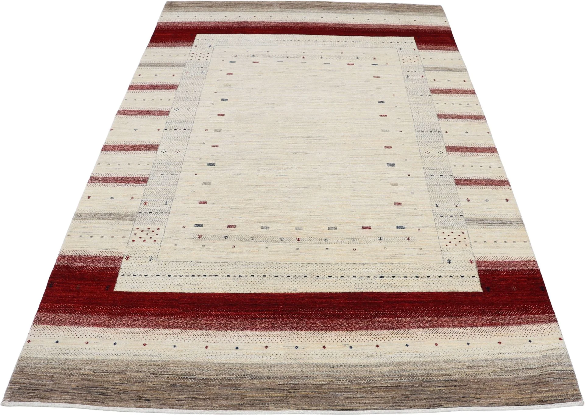 Alternative view of Loribaft Indian Rug 201 × 300 cm in Wool, hand-knotted