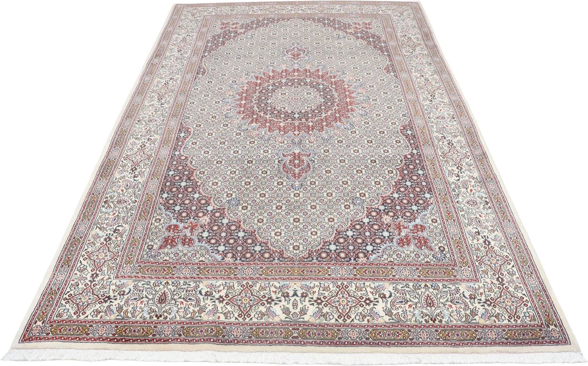 Alternative view of Moud Persian Rug 195 × 305 cm in Wool, hand-knotted