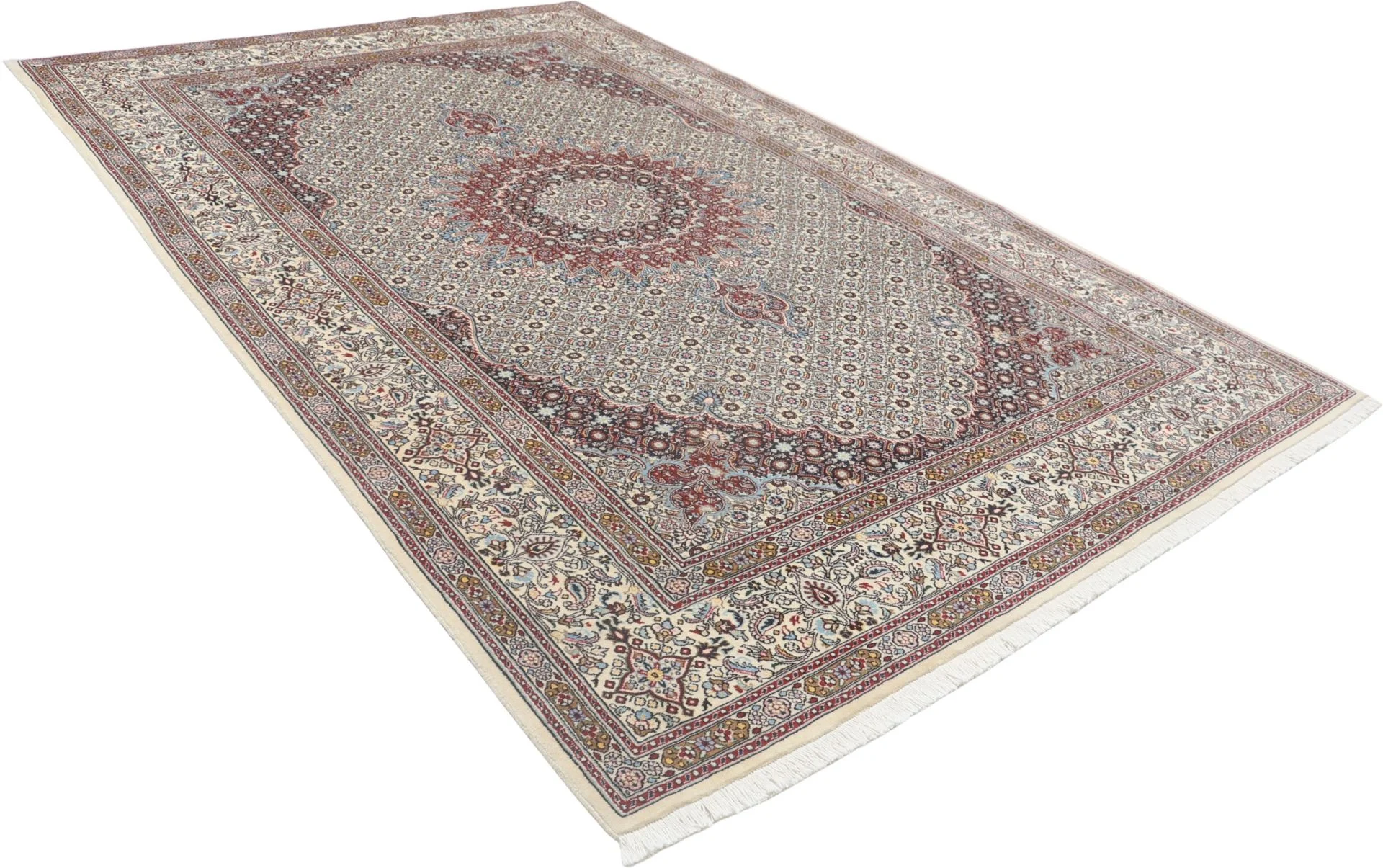 Moud Persian Rug 195 × 305 cm in Wool, hand-knotted - Image 4