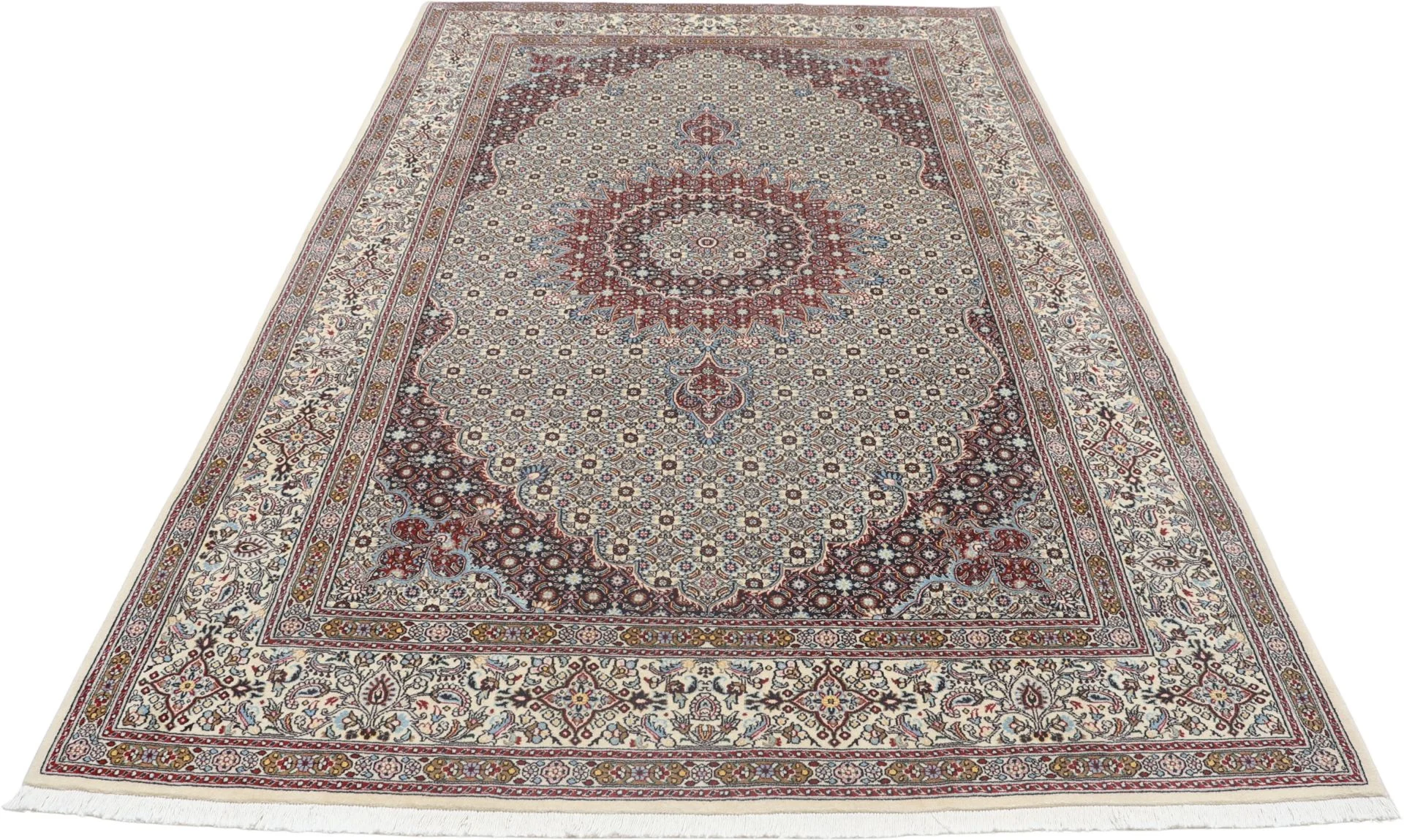 Moud Persian Rug 195 × 305 cm in Wool, hand-knotted - Image 7