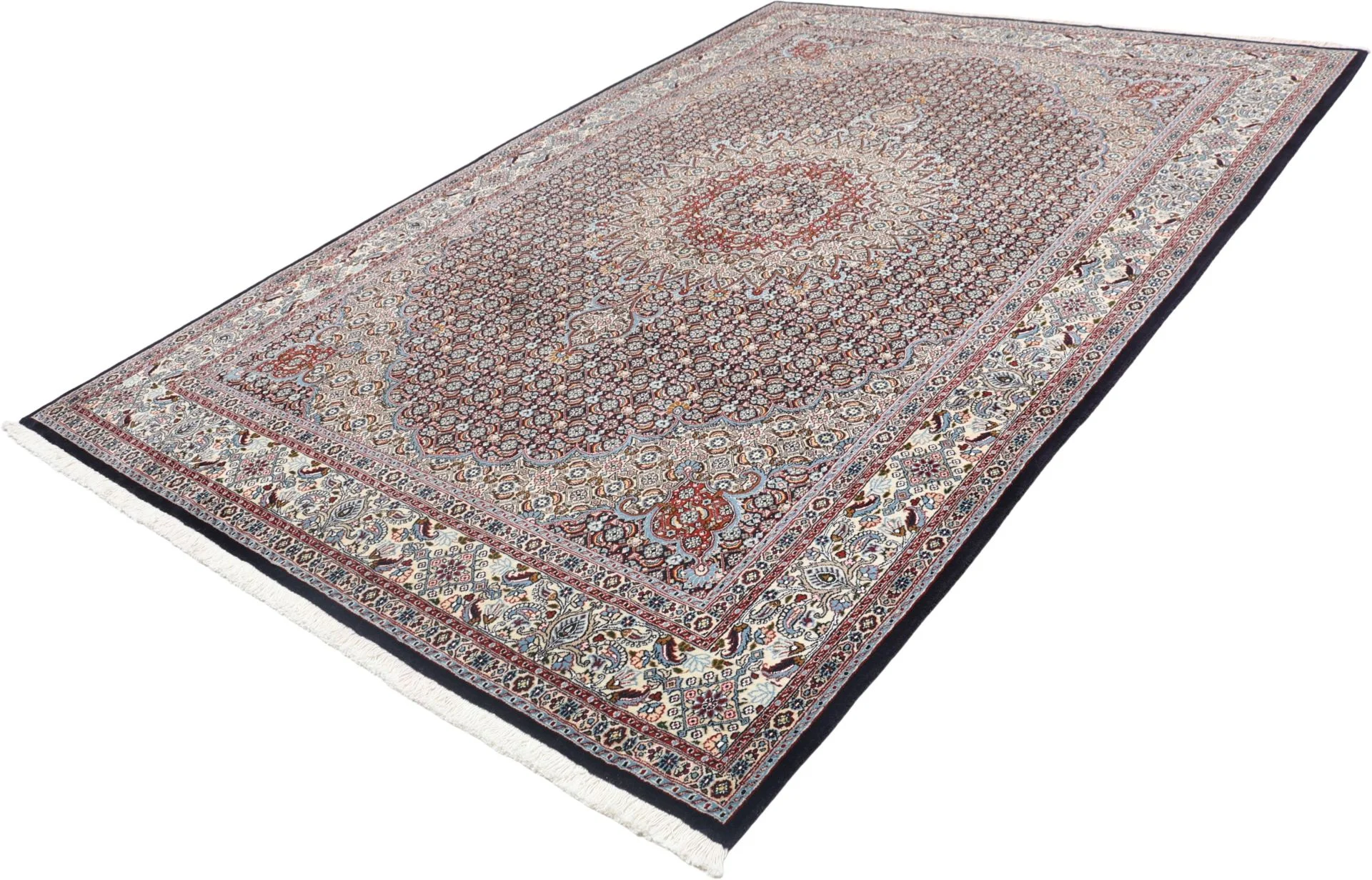 Wool Moud Persian Rug 202 × 295 cm, hand-knotted - Image 3