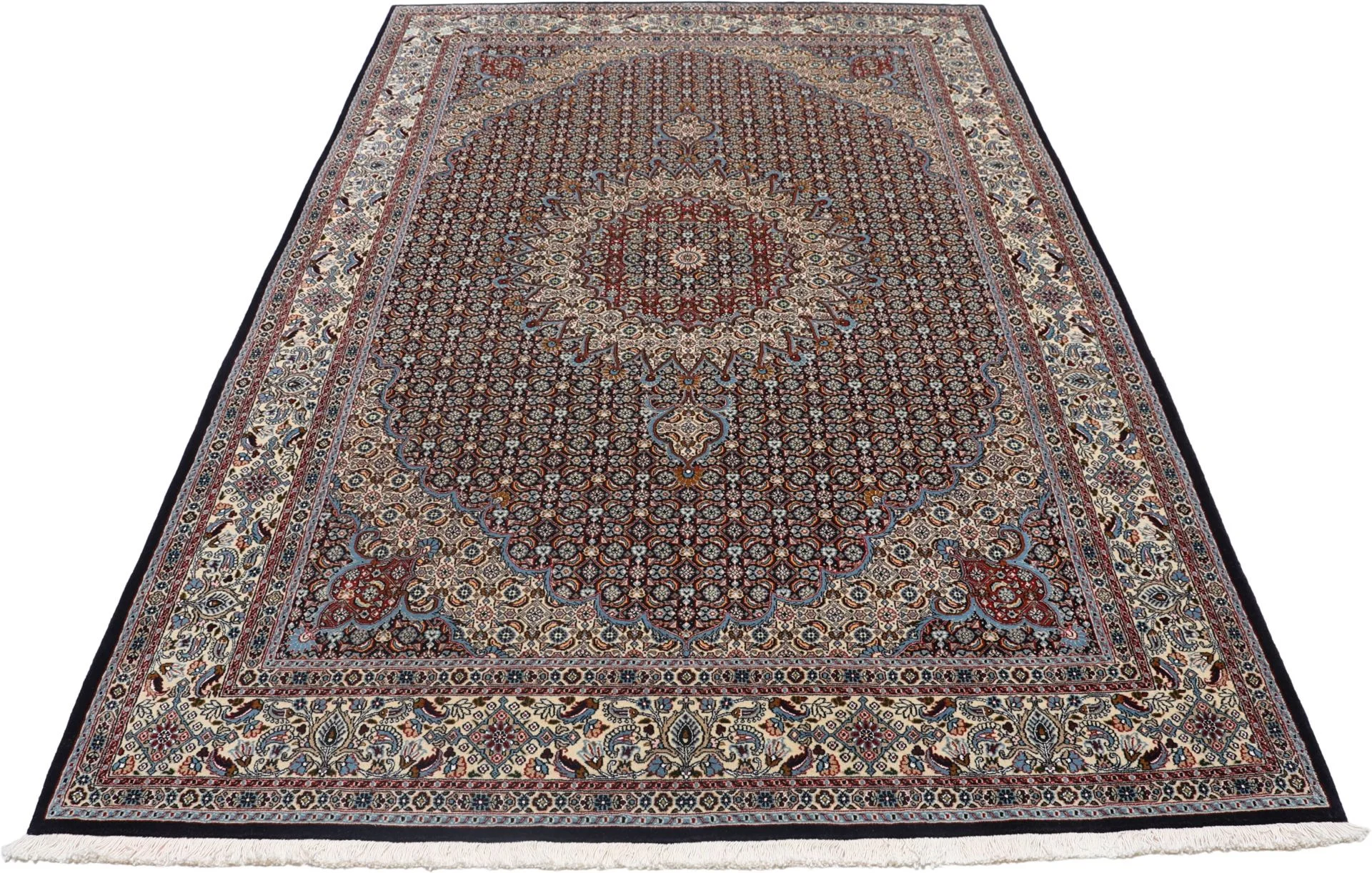 Wool Moud Persian Rug 202 × 295 cm, hand-knotted - Image 7