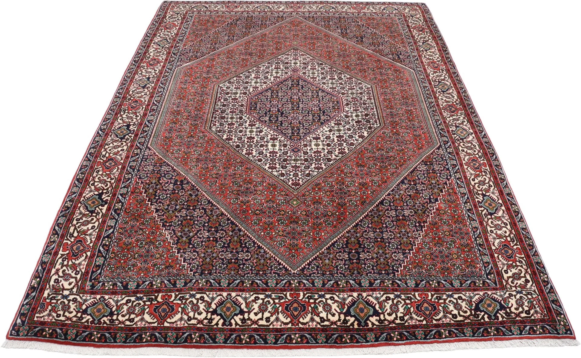 Alternative view of Bijar Persian Rug 210 × 295 cm in Wool, hand-knotted
