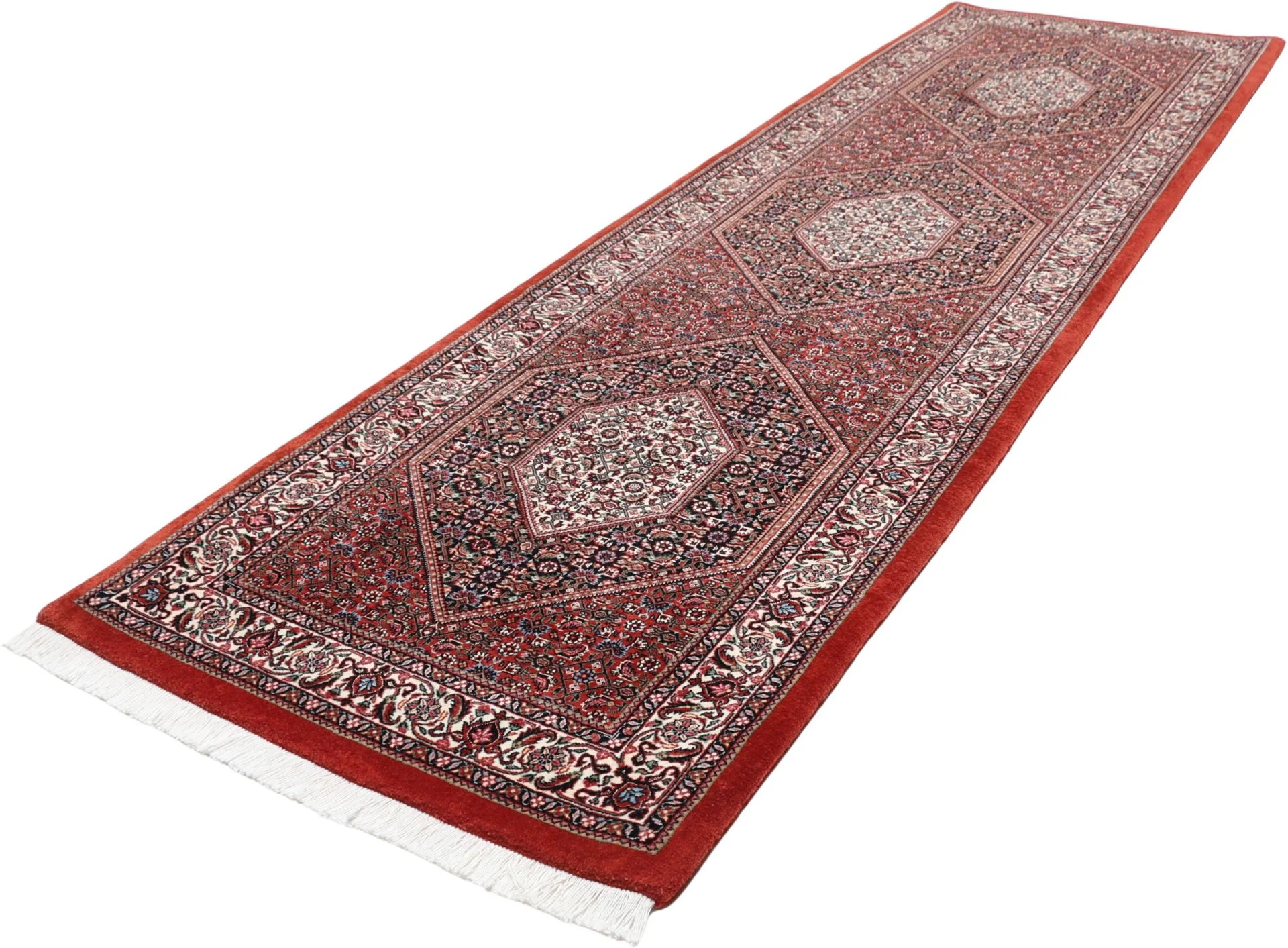 Wool & Silk Bijar Persian Rug 90 × 305 cm, hand-knotted - Image 3
