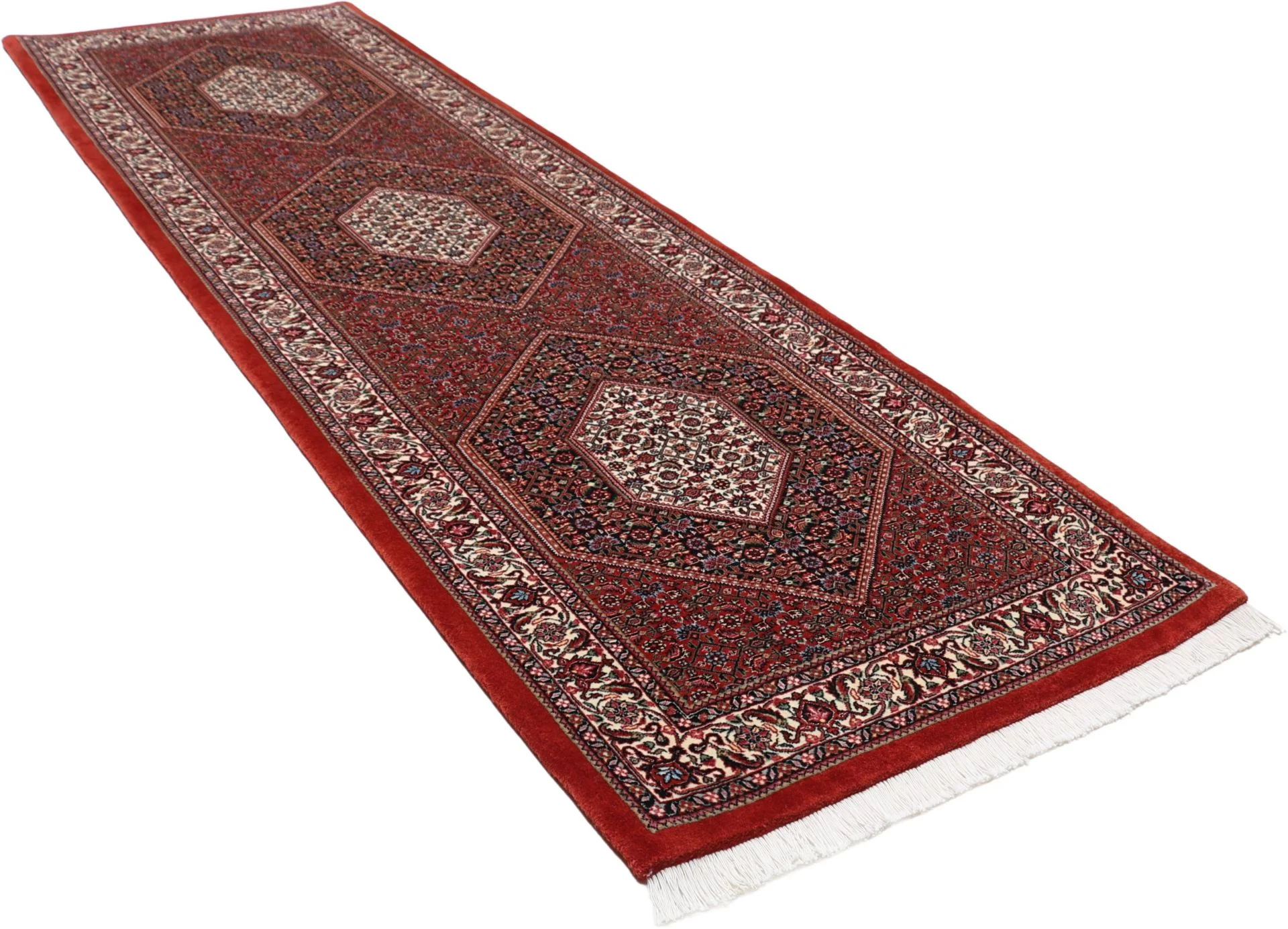 Wool & Silk Bijar Persian Rug 90 × 305 cm, hand-knotted - Image 4