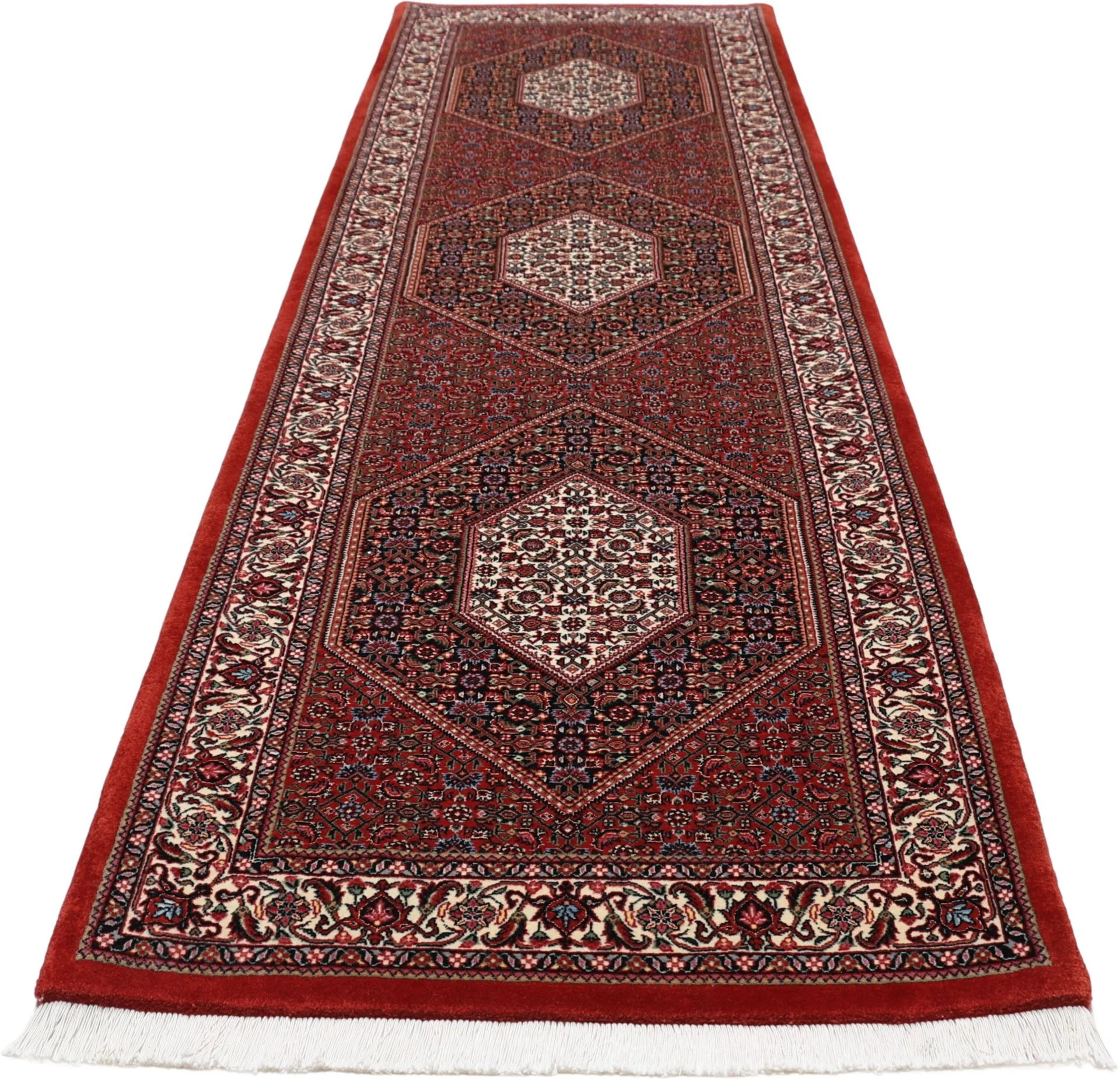 Wool & Silk Bijar Persian Rug 90 × 305 cm, hand-knotted - Image 7
