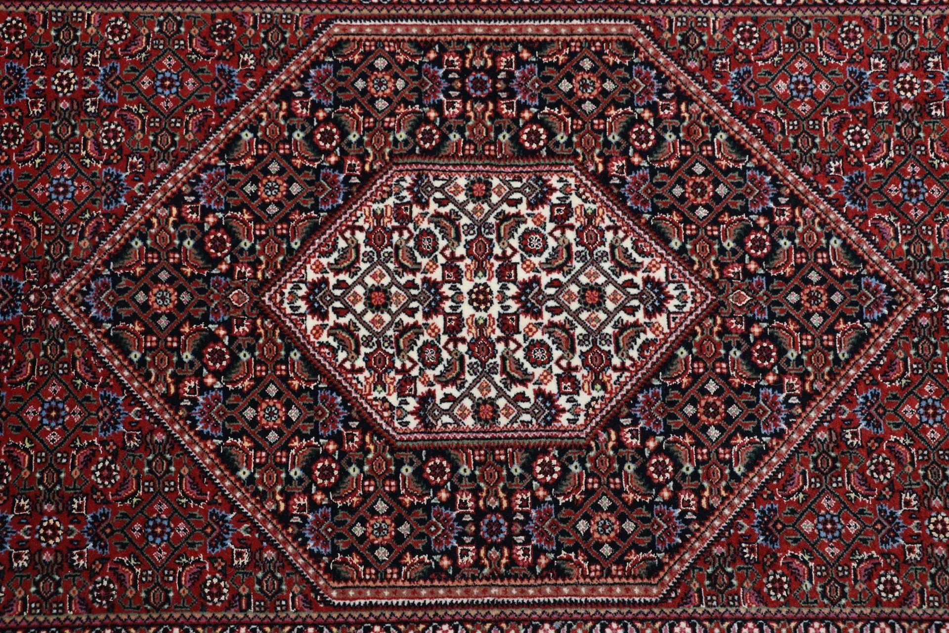 Wool & Silk Bijar Persian Rug 90 × 305 cm, hand-knotted - Image 9