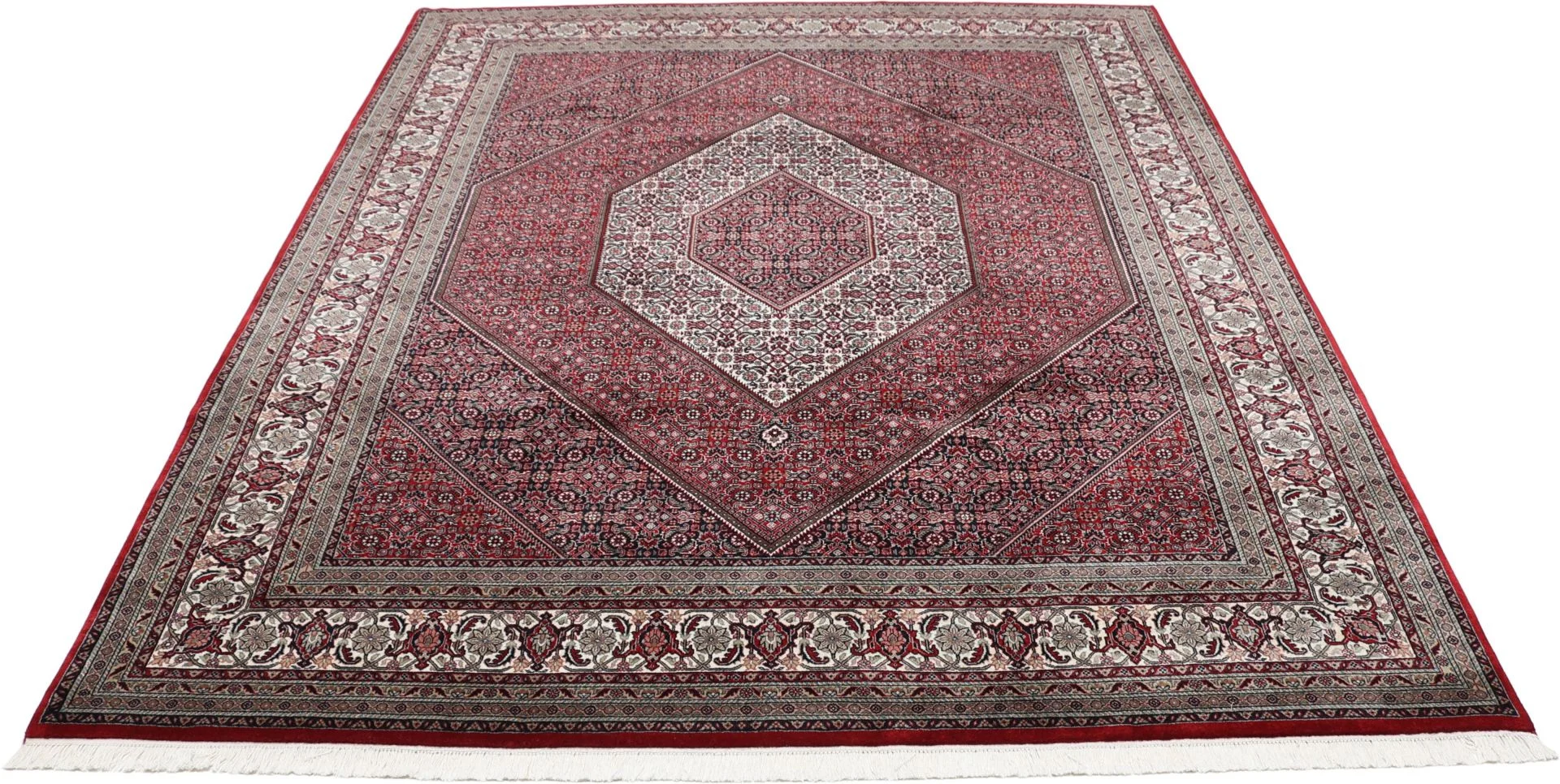 Alternative view of Bijar Indian Rug 251 × 306 cm in Wool, hand-knotted