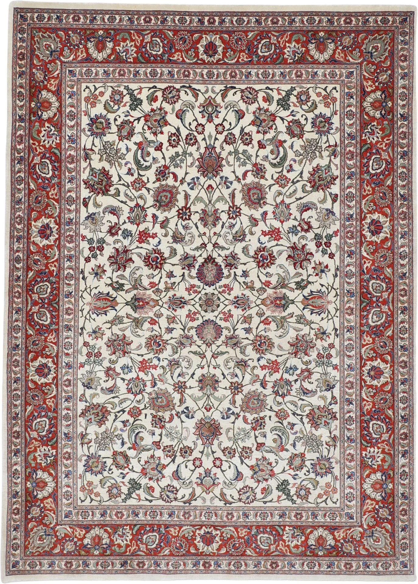 Wool Qom Persian Rug 177 × 244 cm, hand-knotted