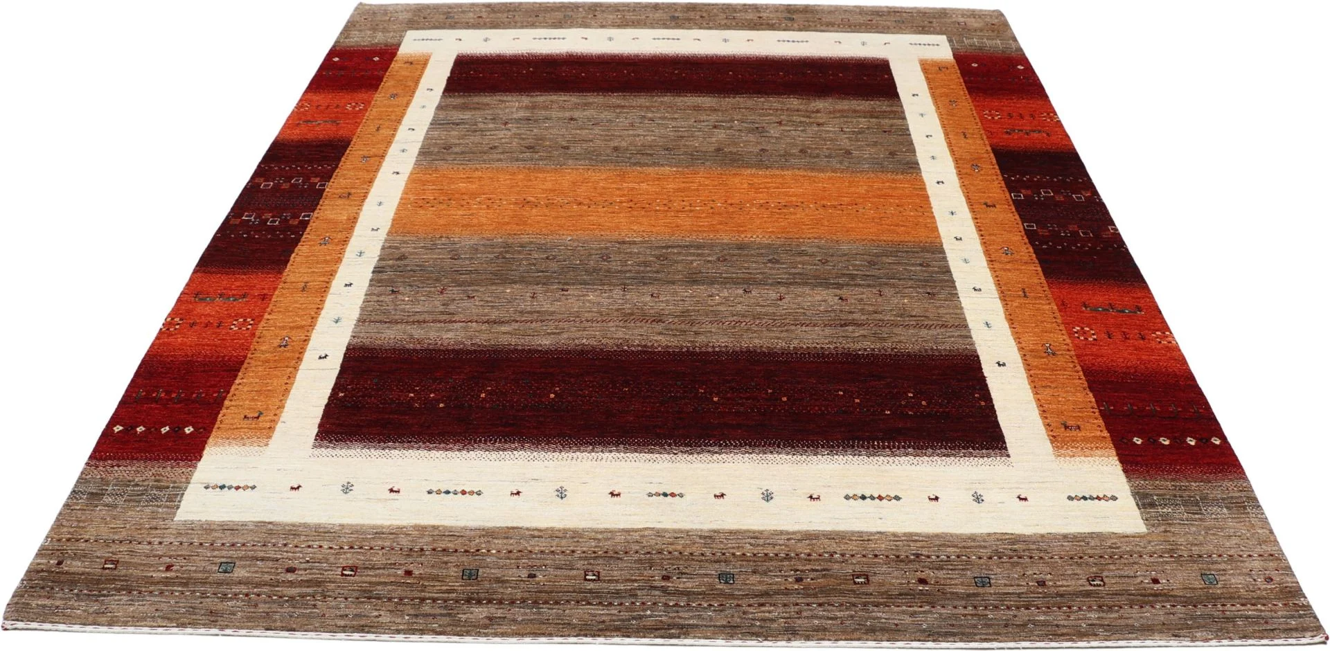 Alternative view of Wool Loribaft Indian Rug 254 × 302 cm, hand-knotted