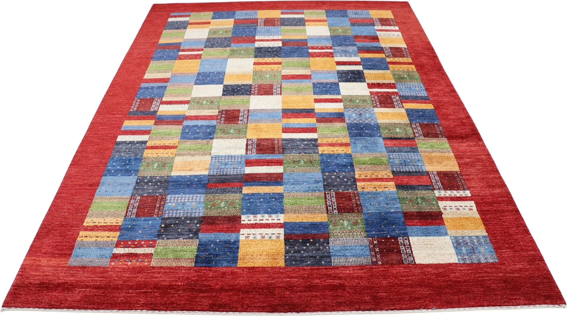 Alternative view of Loribaft Indian Rug 253 × 349 cm in Wool, hand-knotted