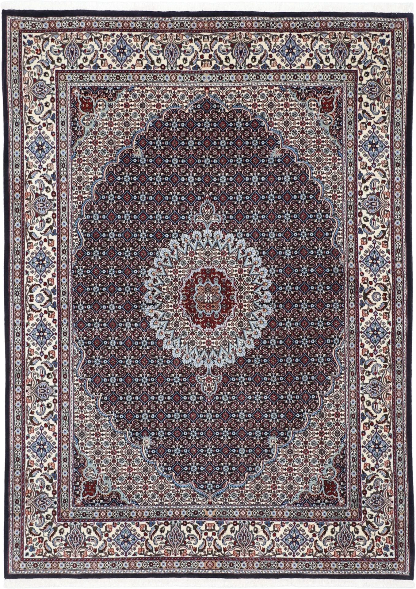 Wool Moud Persian Rug 170 × 235 cm, hand-knotted