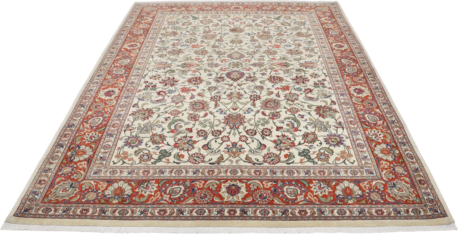 Alternative view of Wool Qom Persian Rug 177 × 244 cm, hand-knotted