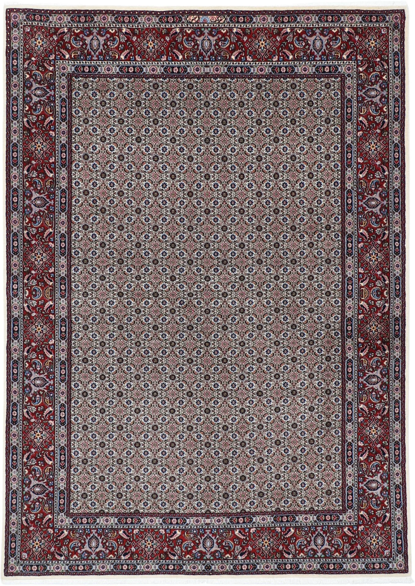 Moud Persian Rug 167 × 235 cm in Wool & Silk, hand-knotted