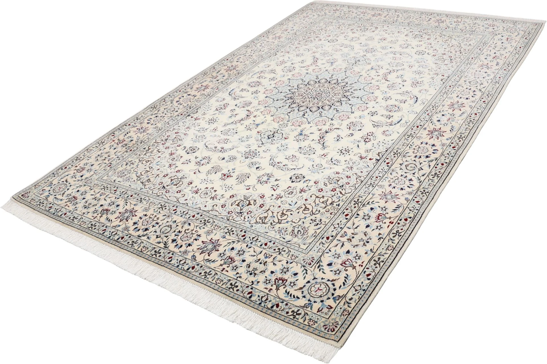 Wool & Silk Nain Persian Rug 160 × 242 cm, hand-knotted - Image 3