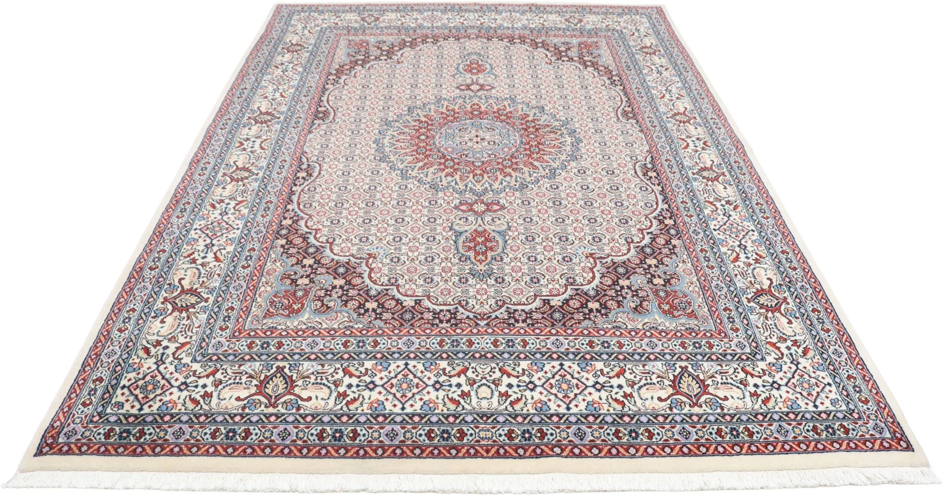 Alternative view of Wool Moud Persian Rug 165 × 245 cm, hand-knotted