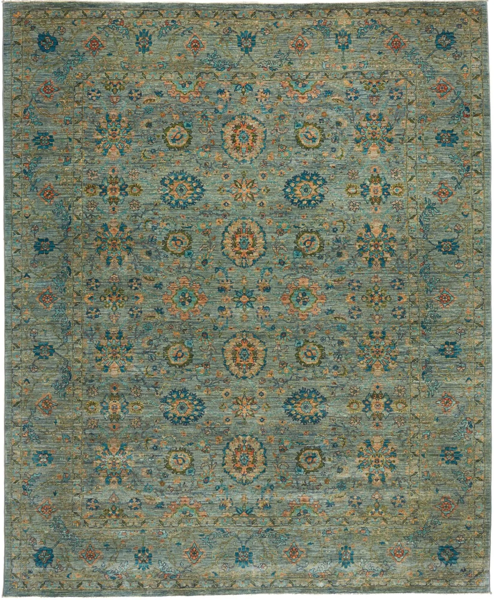 Hand-Knotted Samarkand Pakistani Rug, 248 × 299 cm, Wool