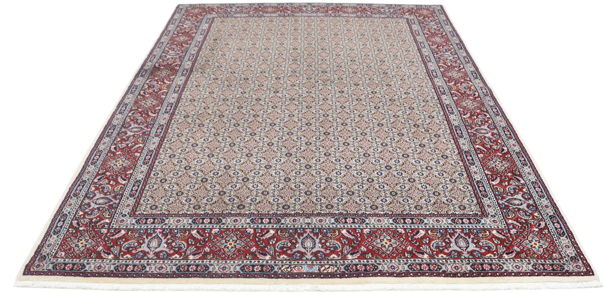 Alternative view of Moud Persian Rug 167 × 235 cm in Wool & Silk, hand-knotted