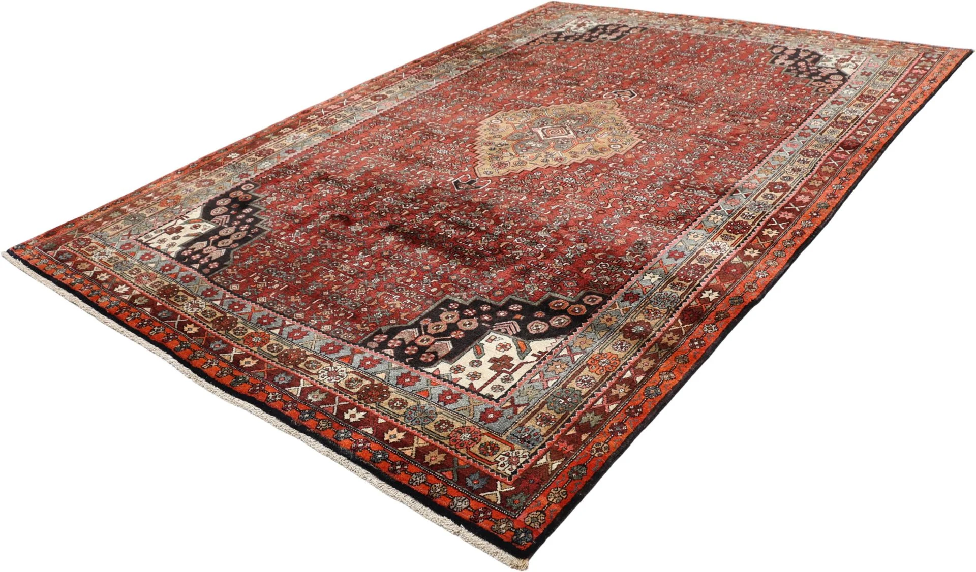 Hand-Knotted Bijar Persian Rug, 203 × 300 cm, Wool - Image 3