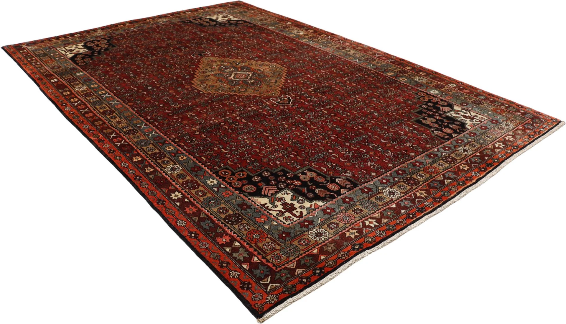 Hand-Knotted Bijar Persian Rug, 203 × 300 cm, Wool - Image 4