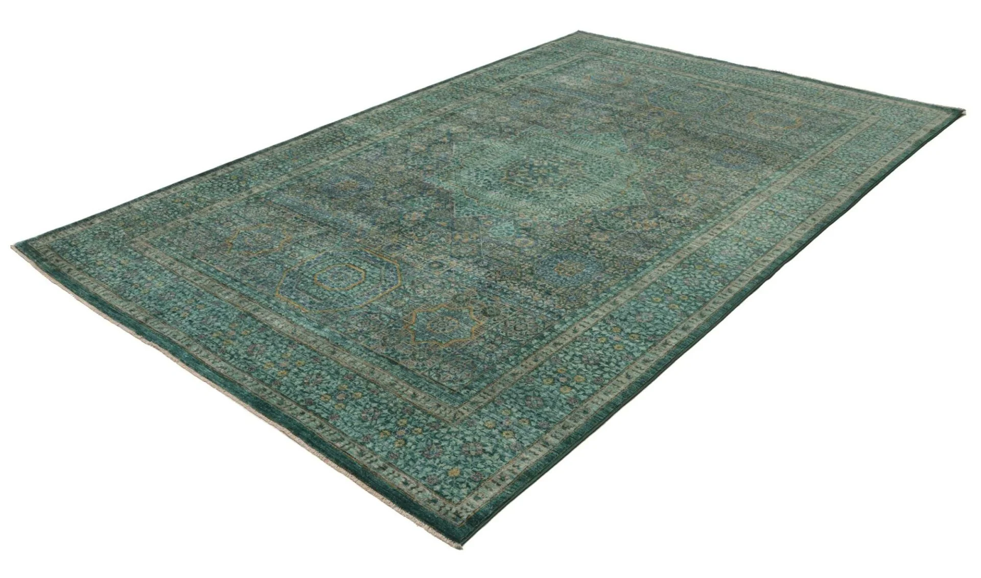 Alternative view of Mamluk Pakistani Rug 202 × 307 cm in Wool, hand-knotted