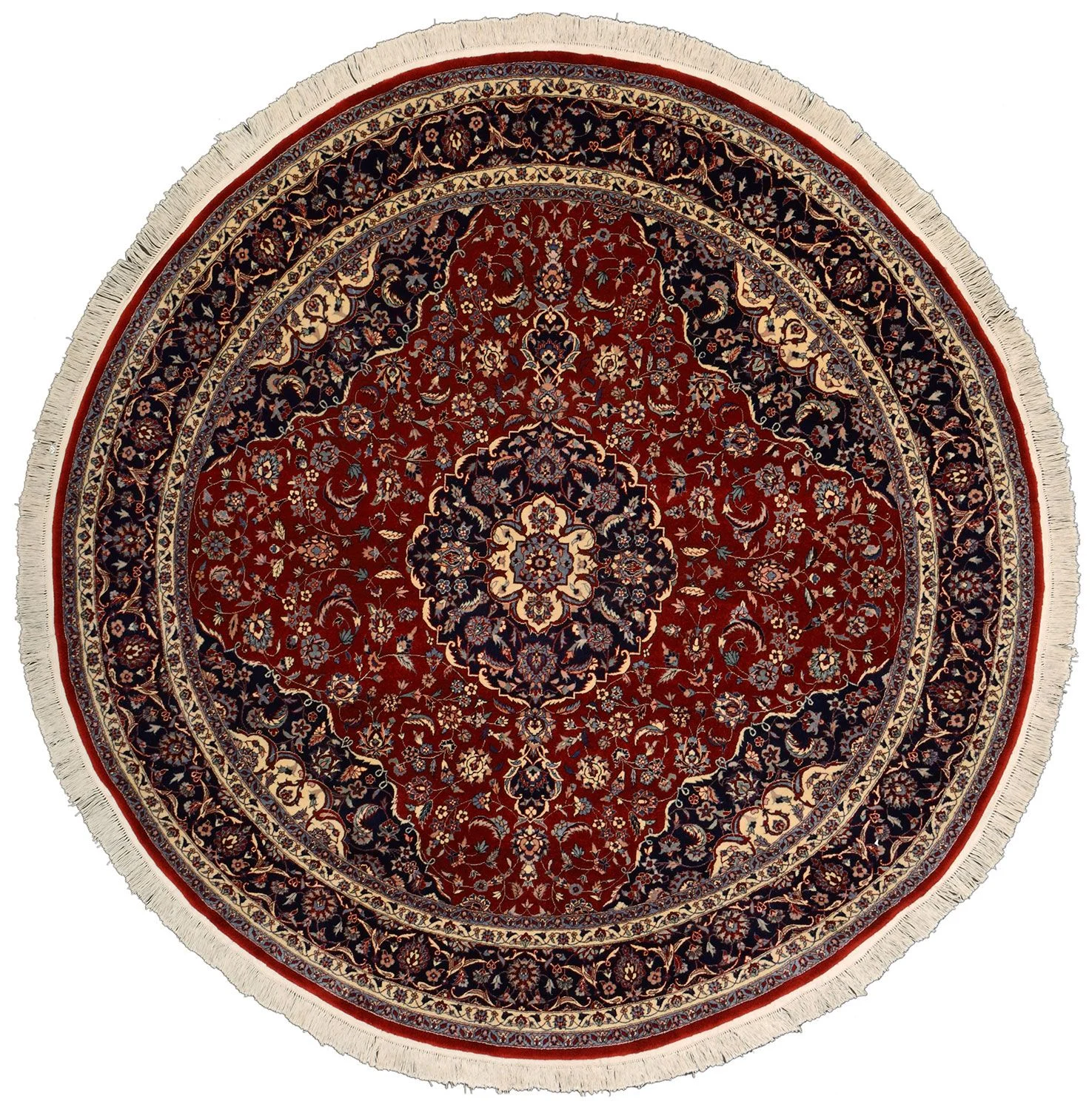 Hand-Knotted Isfahan Chinese Rug, 250 × 250 cm, Wool