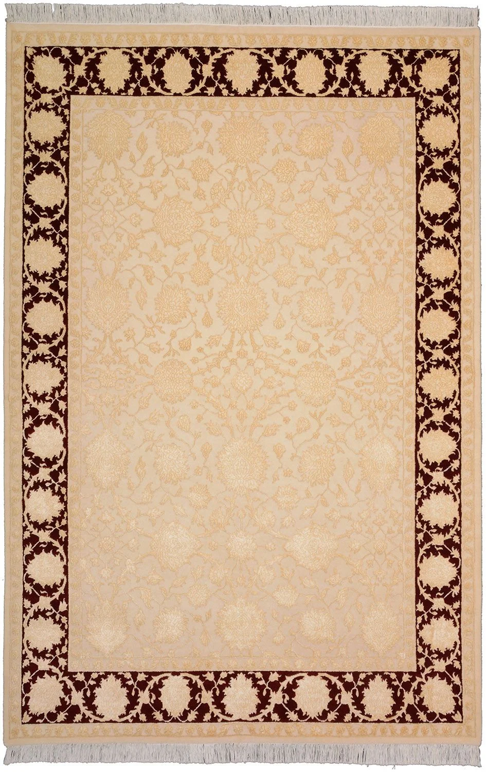 Wool & Silk Tabriz Indian Rug 170 × 250 cm, hand-knotted